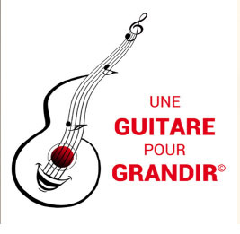logo une guitare pour grandir