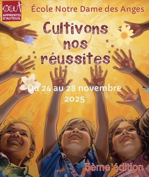 Affiche de la semaine de la réussite NDA 2025