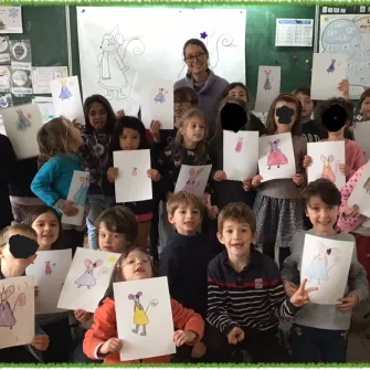 Photo de classe avec MC Mallard